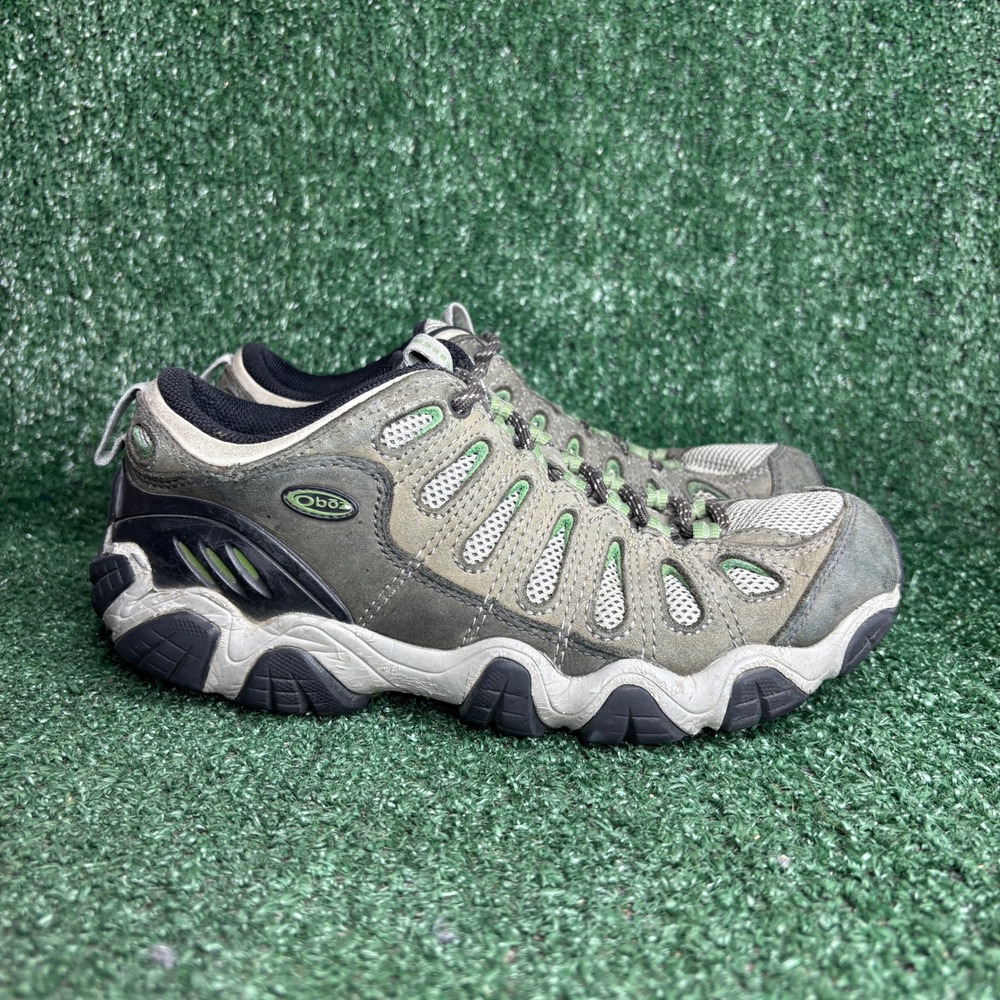 Oboz Sawtooth Low Hiking Waterproof Breathable Gorpcore Shoes Green Womens 8